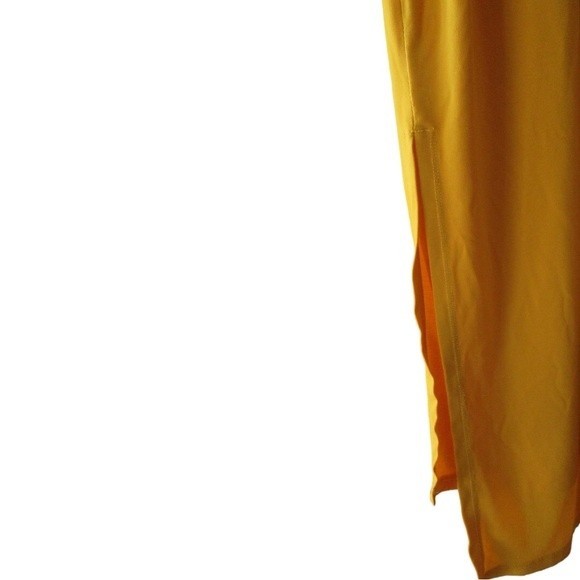 BCBG Gold Long Stretchy Summer Dress - Picture 6 of 10